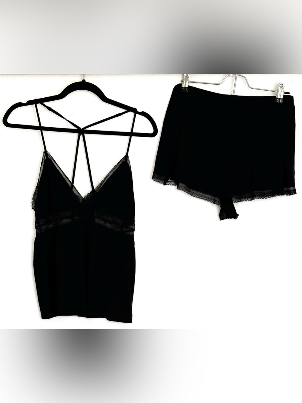 Victoria’s Secret Heavenly Supersoft Modal Cami Short Sleep Set Black Size L